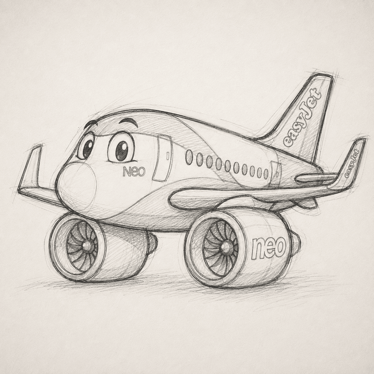 easyJet A320neo Sticker